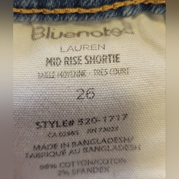 Bluenotes Distressed Jean Shorts - Picture 4 of 5
